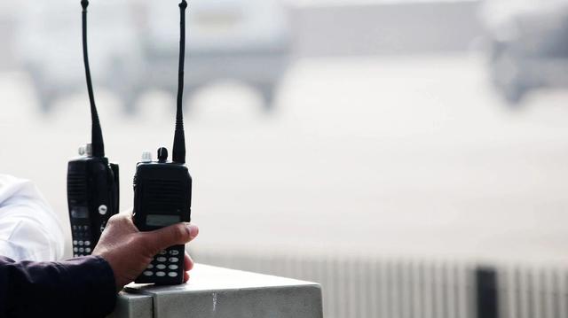 Walkie-talkies on a box about to be used