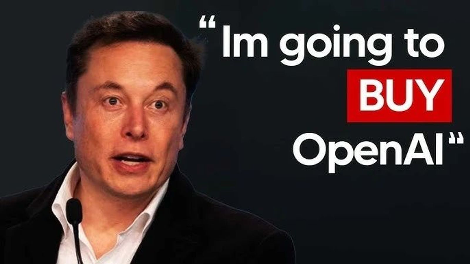 Elon Musk Buying open Ai
