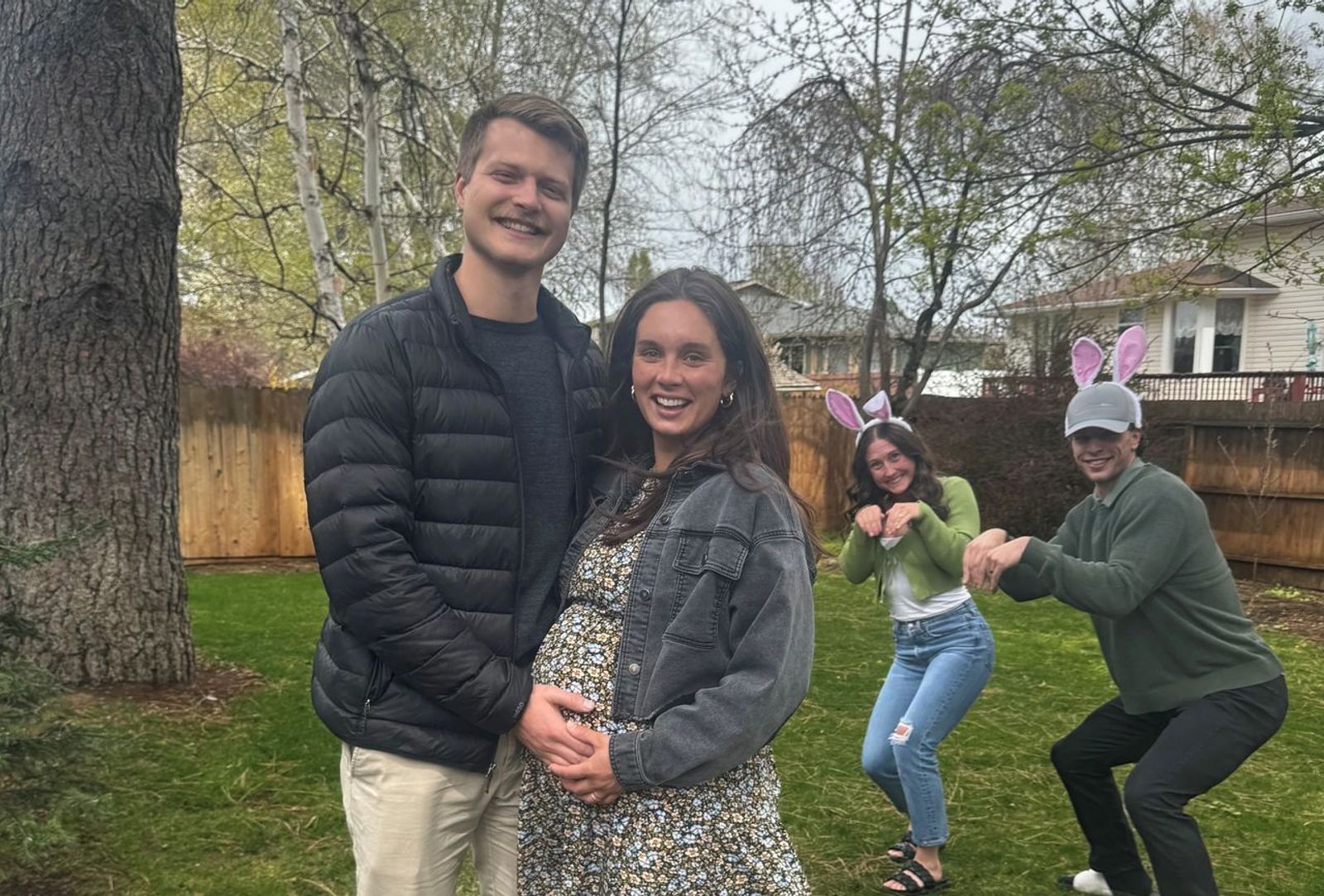 Easter Sunday backyard picture