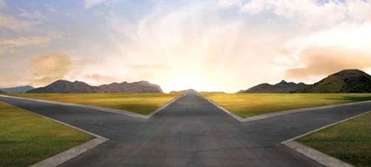 Different roads split