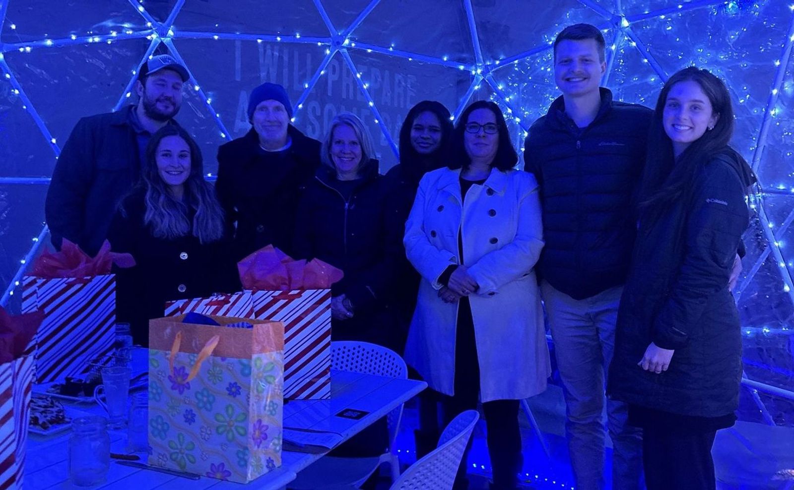 Crafted Tap House Igloo Christmas Party