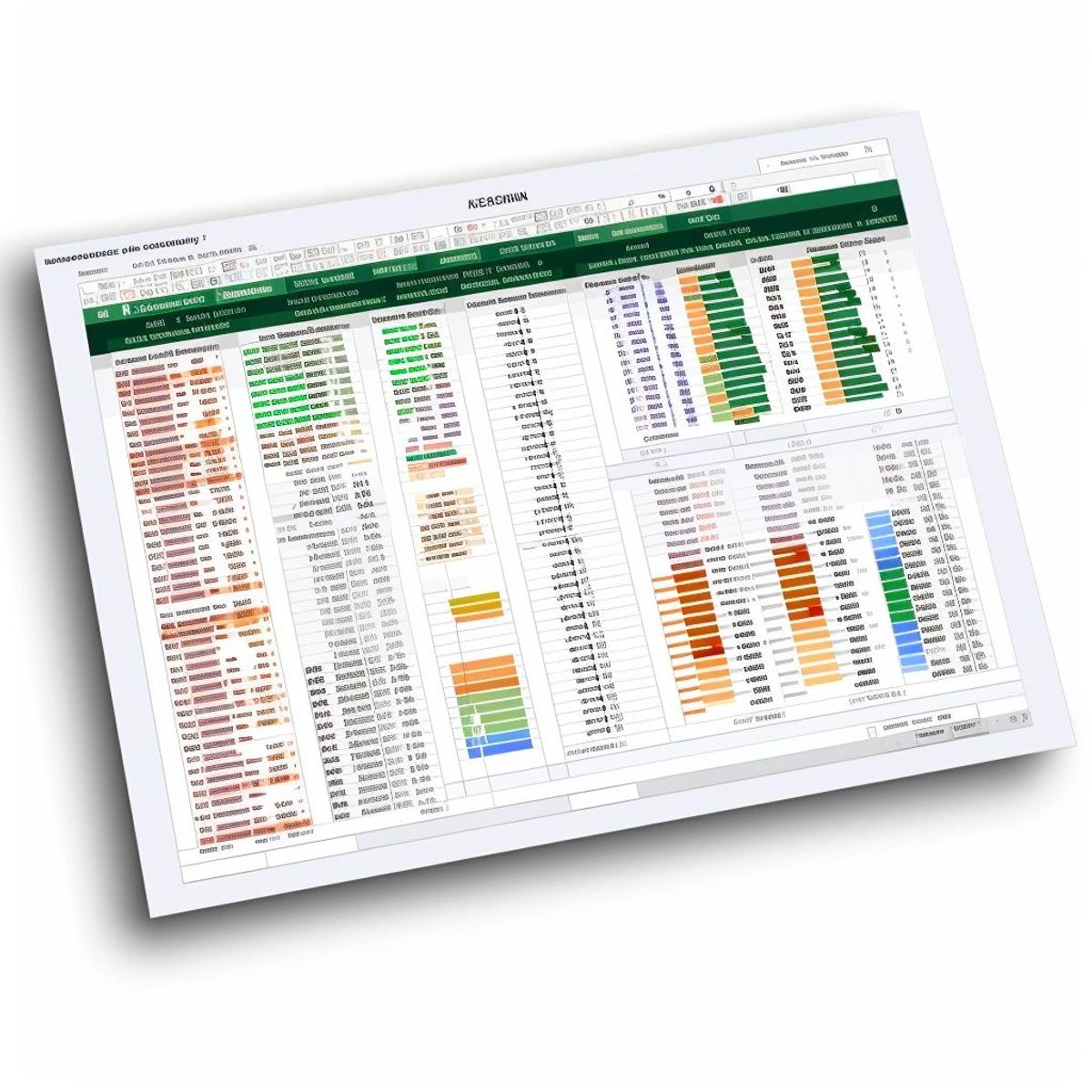 budget spreadsheets categorized by color in excel
