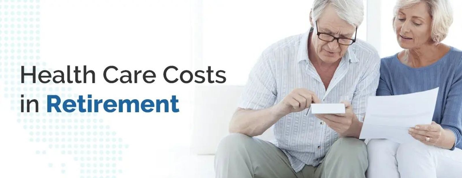 retired couple looking at paperwork