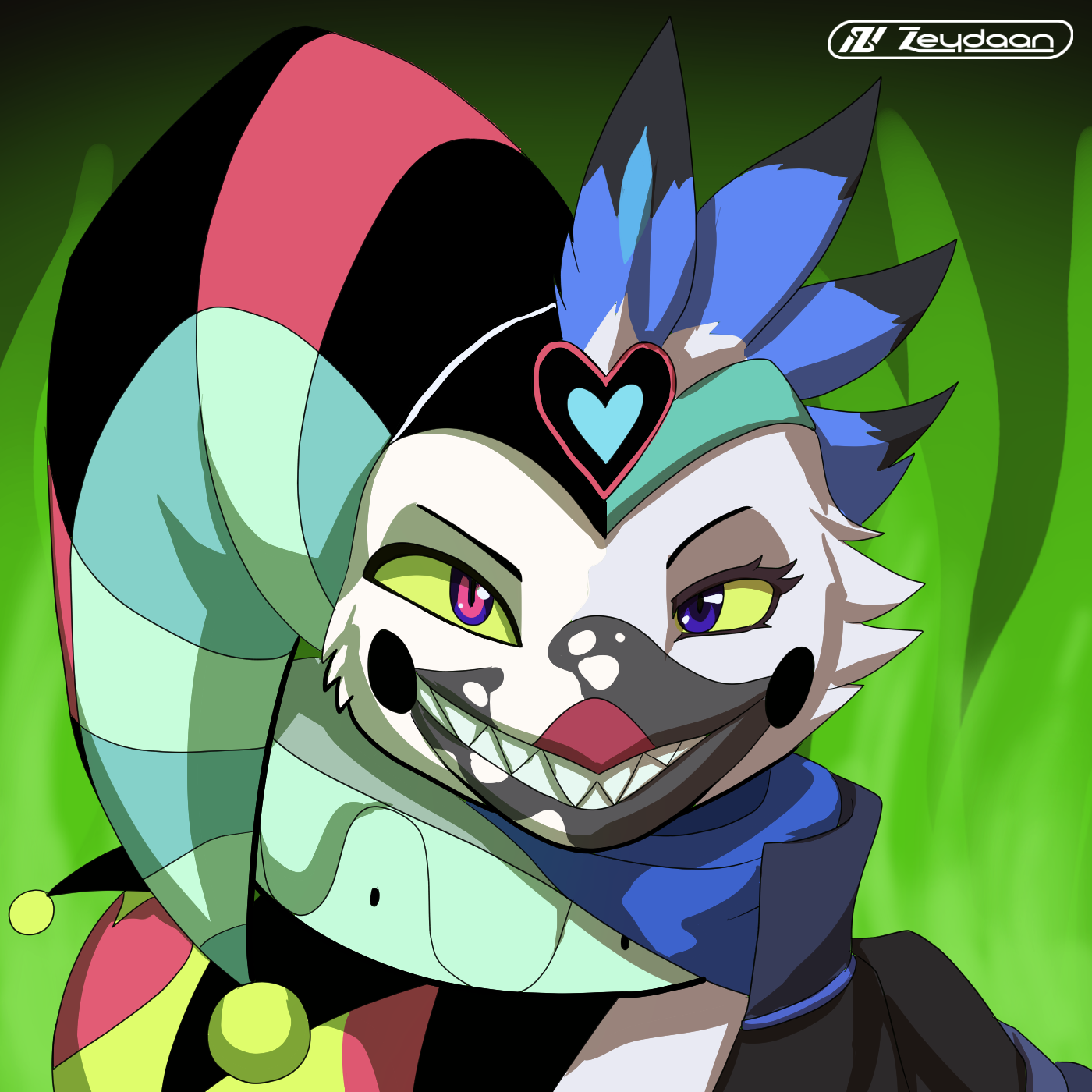 Karth the rito turning into Fizzarioli the imp jester.