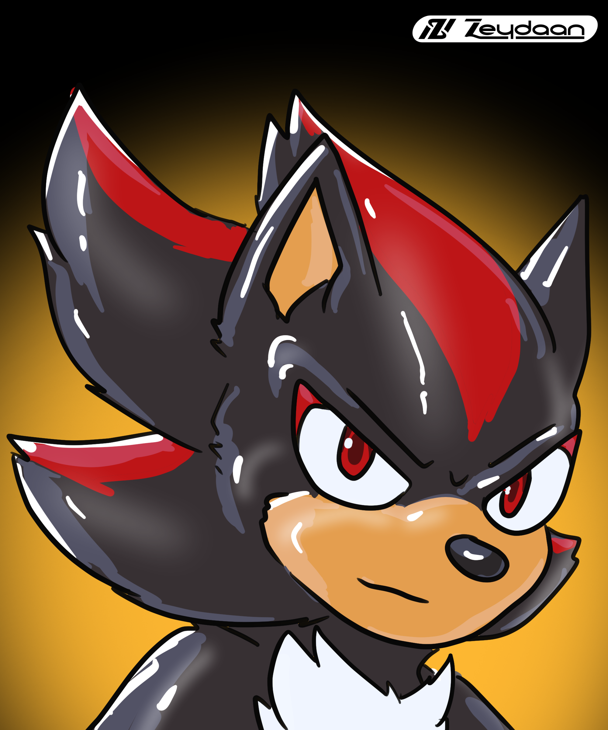 Gemma fully turned into a rubbery Shadow the Hedgehog