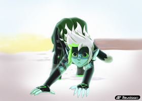 Aether Doing a Cat Wiggle