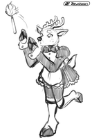 Cinnamon the Maid Deer