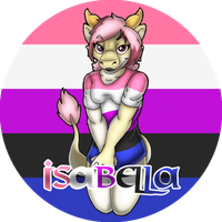 Isabella Genderfluid Pride Badge
