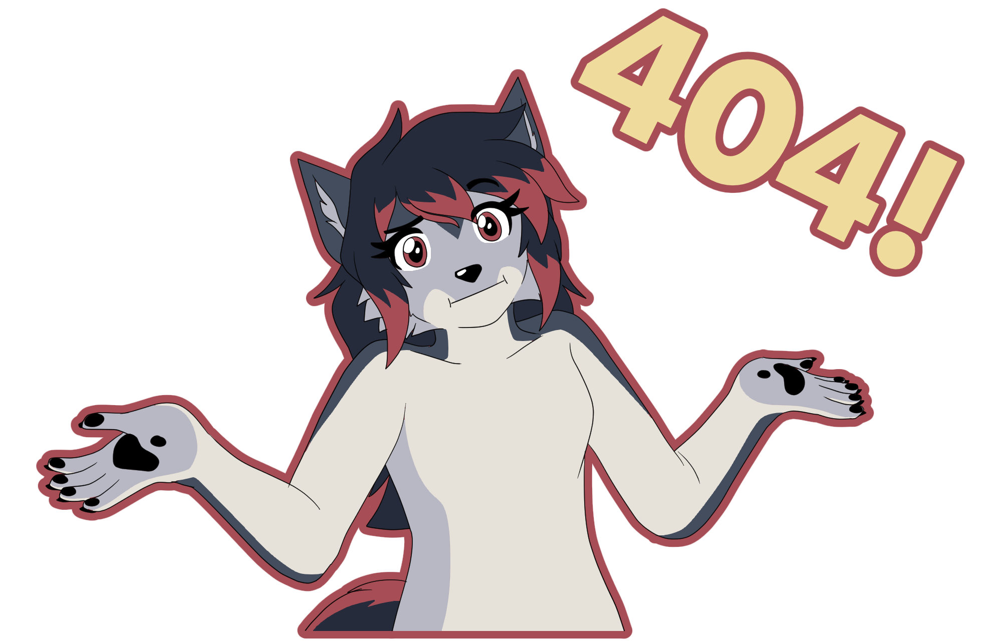 Zeydaan shrugging her arms "404!"