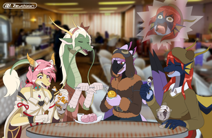 The Dragon Girls go for Ice Cream
