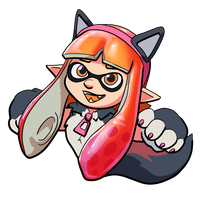 Inku the Fursuited Inkling Sticker