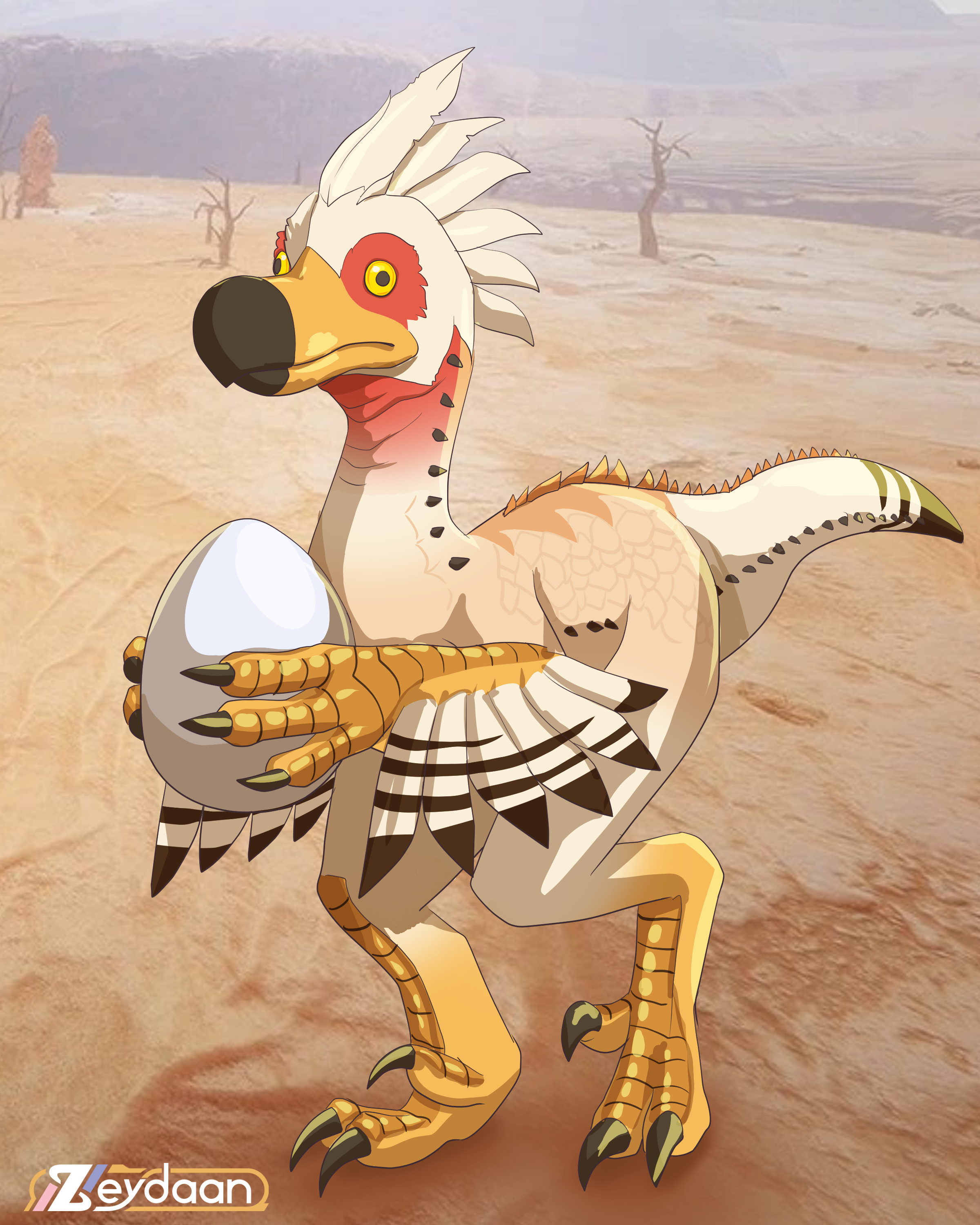 Zenbas as a kulu-ya-ku with an egg