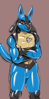 'Shiny' Lucario, but not like that