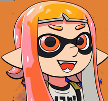 Zeydaan's Orange Inkling Hairdye