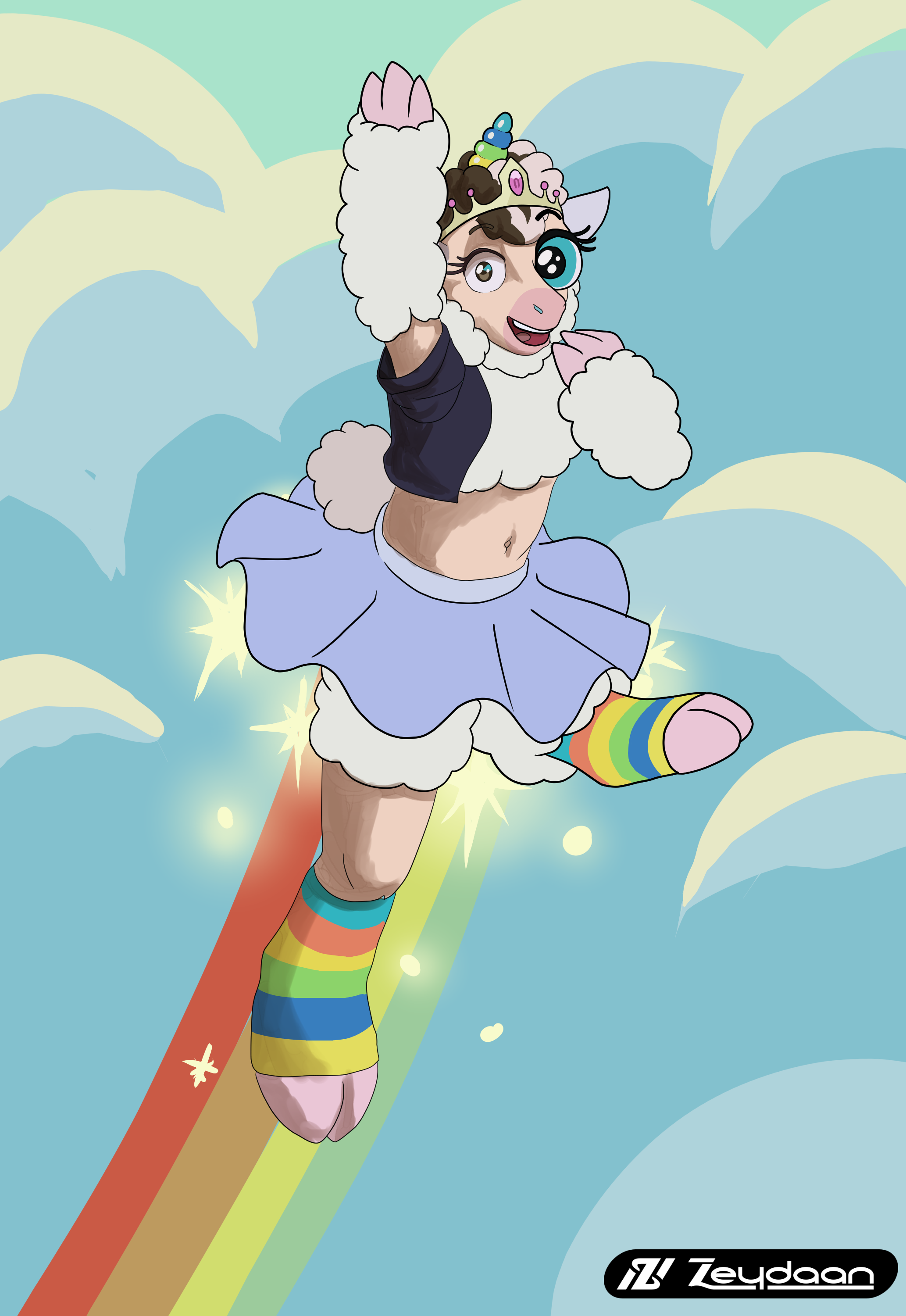 Tim turning into Tinkles the ballerina Lamb