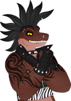 Ember the Punk Raptor