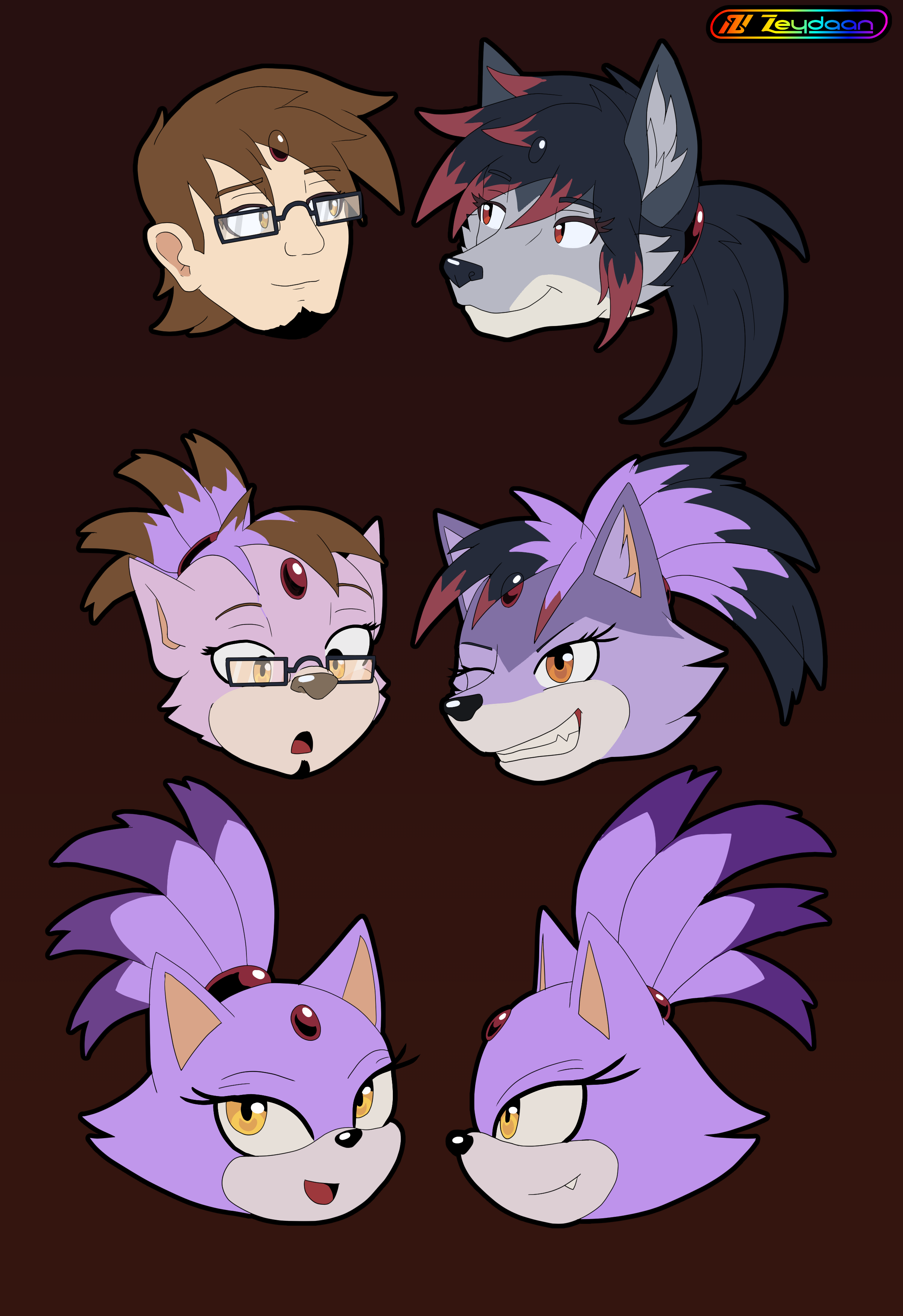 Agent and Zeydaan turning into Blaze the Cat