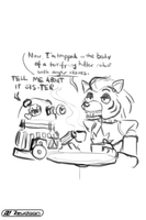 'Roxy' and Silver have some Tea