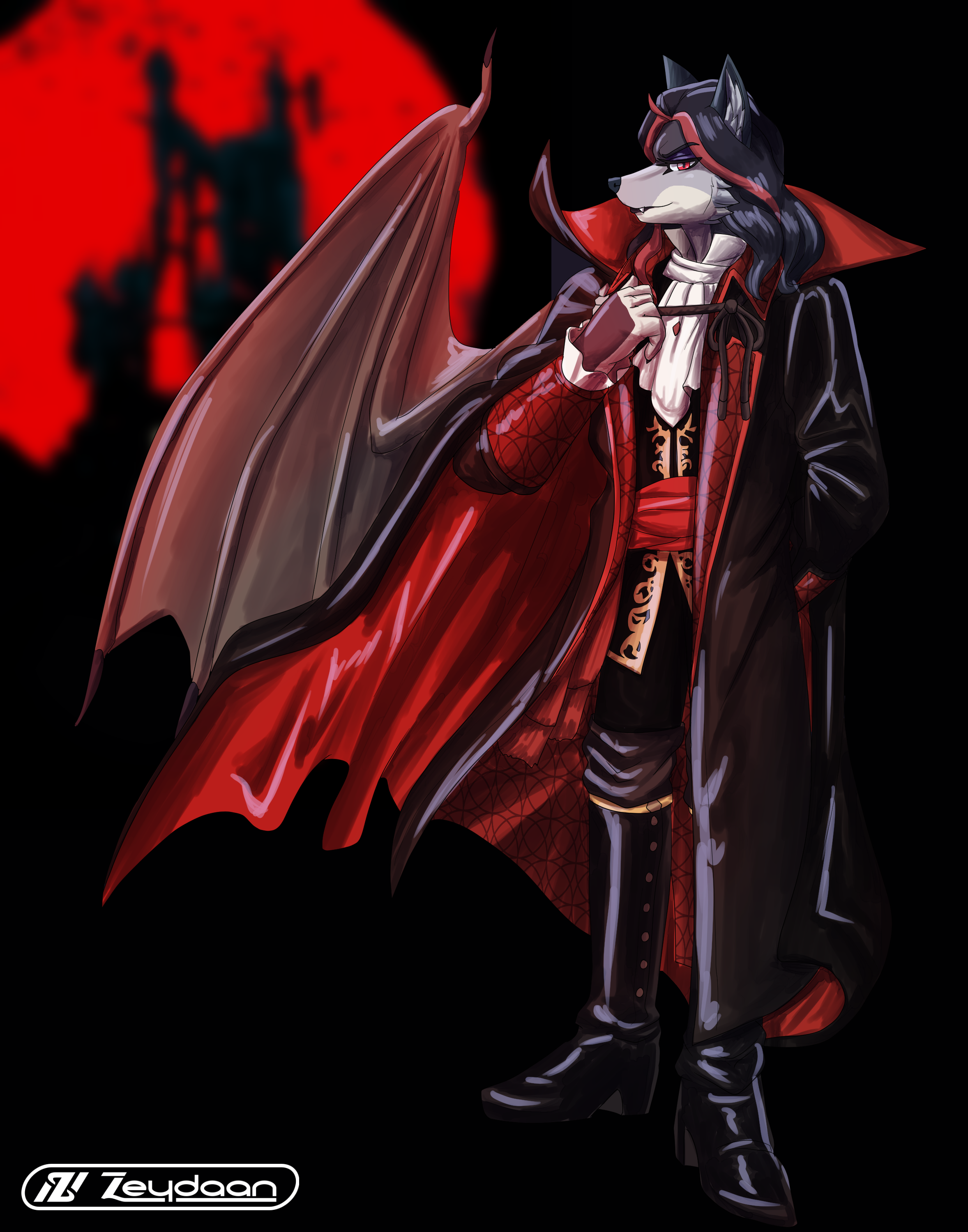 Zeydaan dressed as Dracula from castlevania