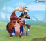 Mokka and Reille out on the clearing