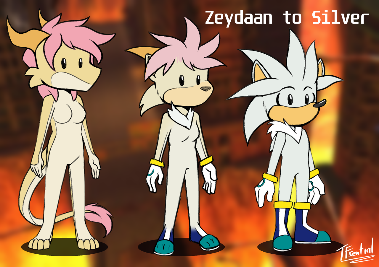 Isabella turning into Silver the Hedgehog