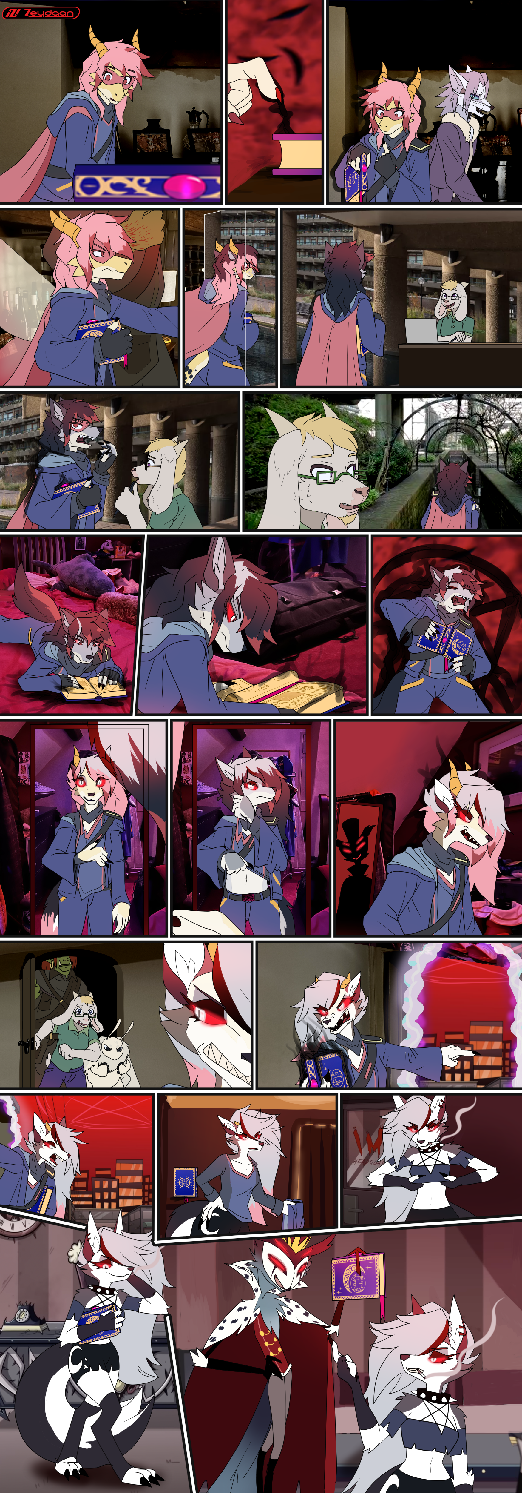 Isabella finding a grimoire, and becoming corrupted by its magic, turning into Loona as she drives herself further from the team.