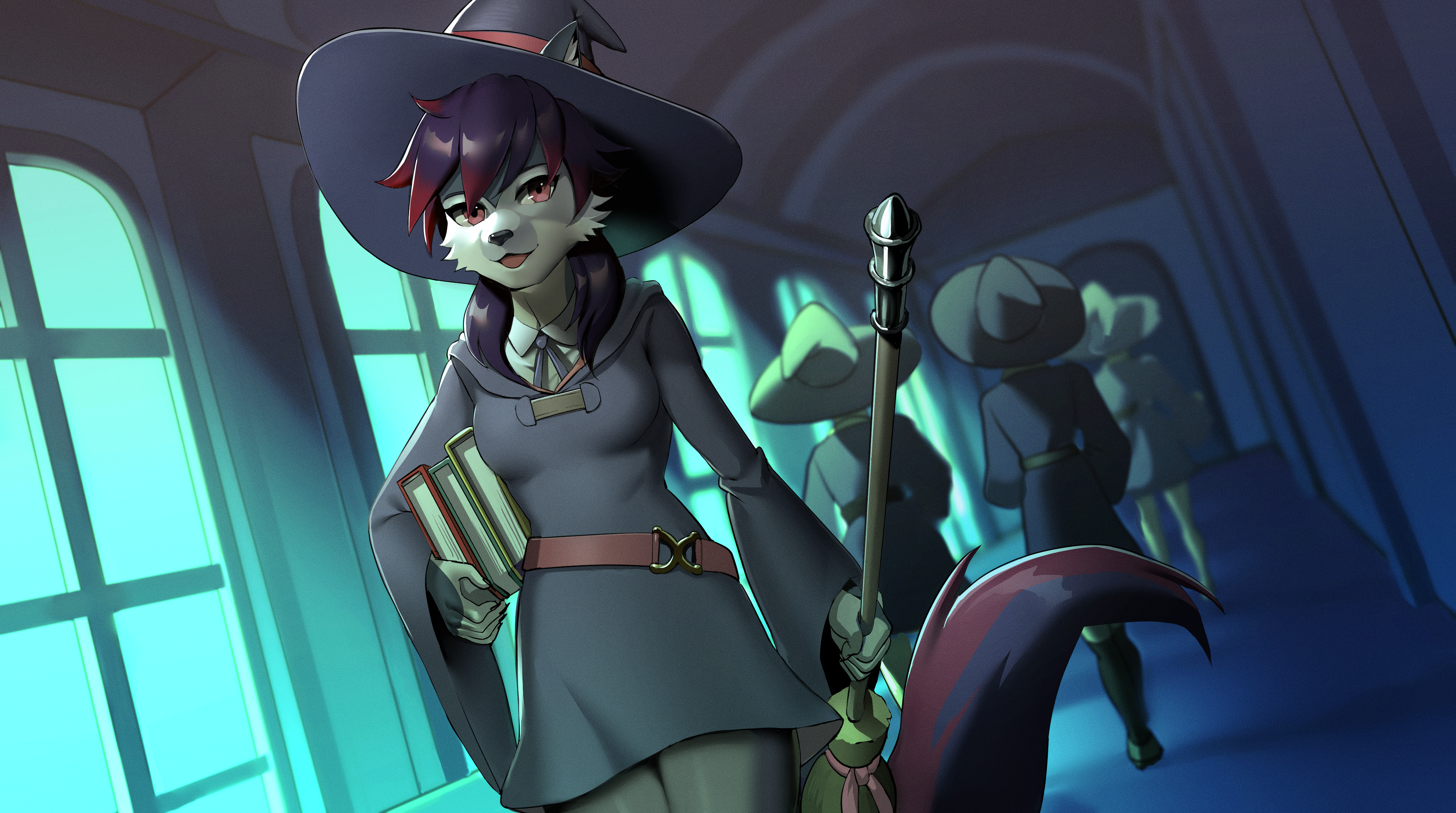 Zeydaan at Luna nova in a Witches uniform.