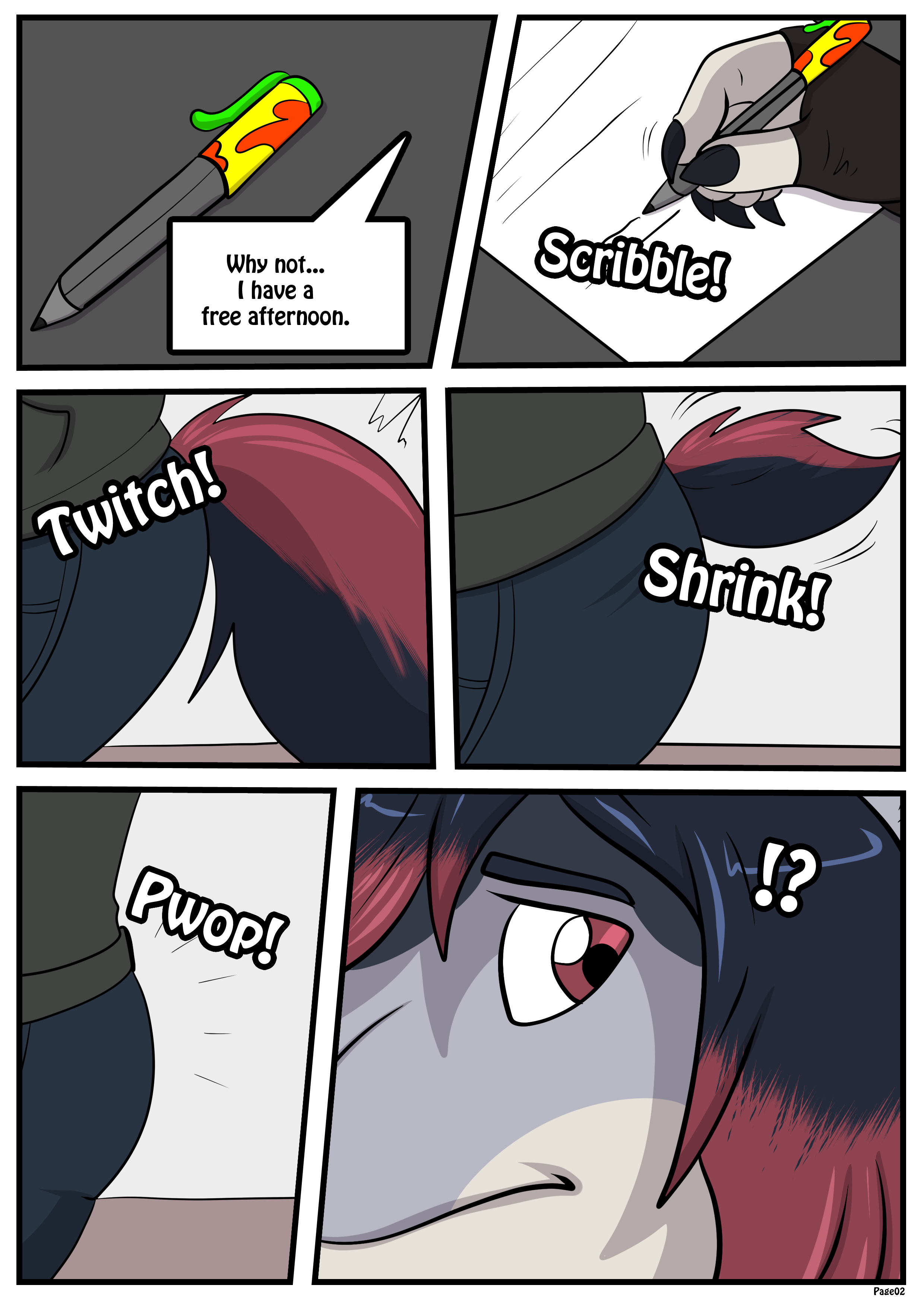 Zeydaan signing a contract and her tail shrinks away to nothing "Why not... I have a free afternoon."