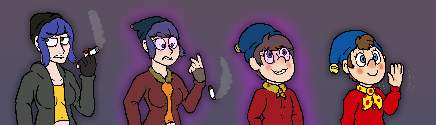 Grey Ryder transforming into Noddy