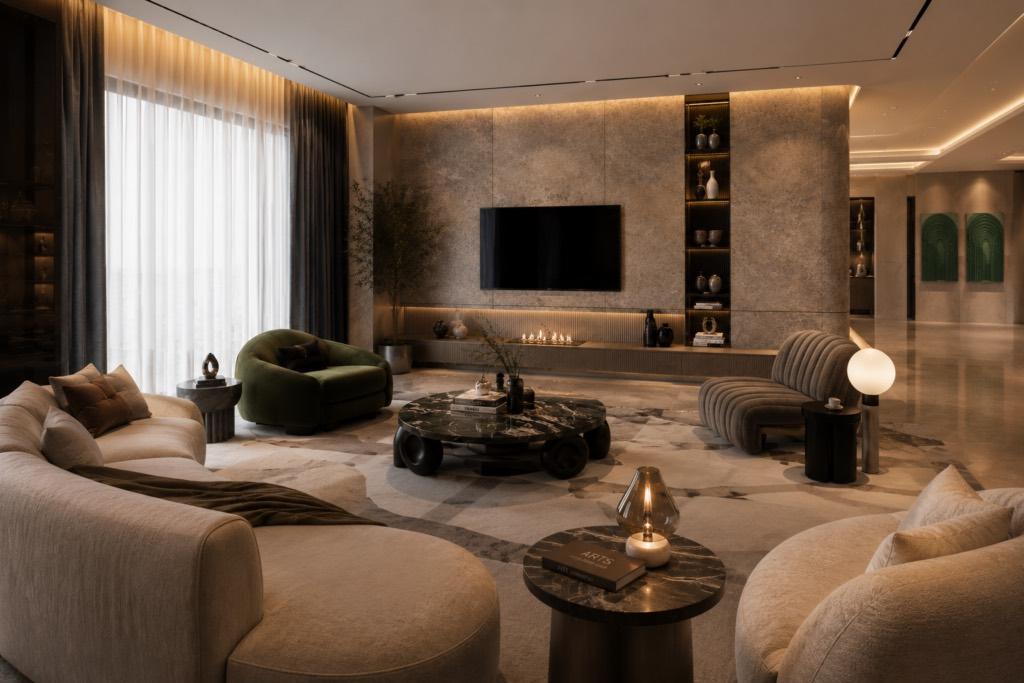 Luxury Interior Designers in The First by DSR Hyderabad, interior detail 2 by Simplify Home