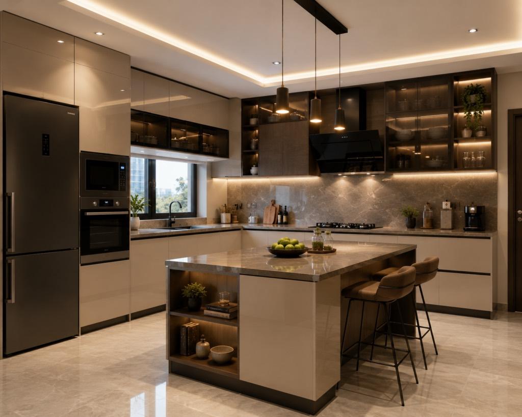 Luxury Interior Designers in Vamsiram Jyothi Valencia Banjara Hills, apartment interior in Hyderabad by Simplify Home