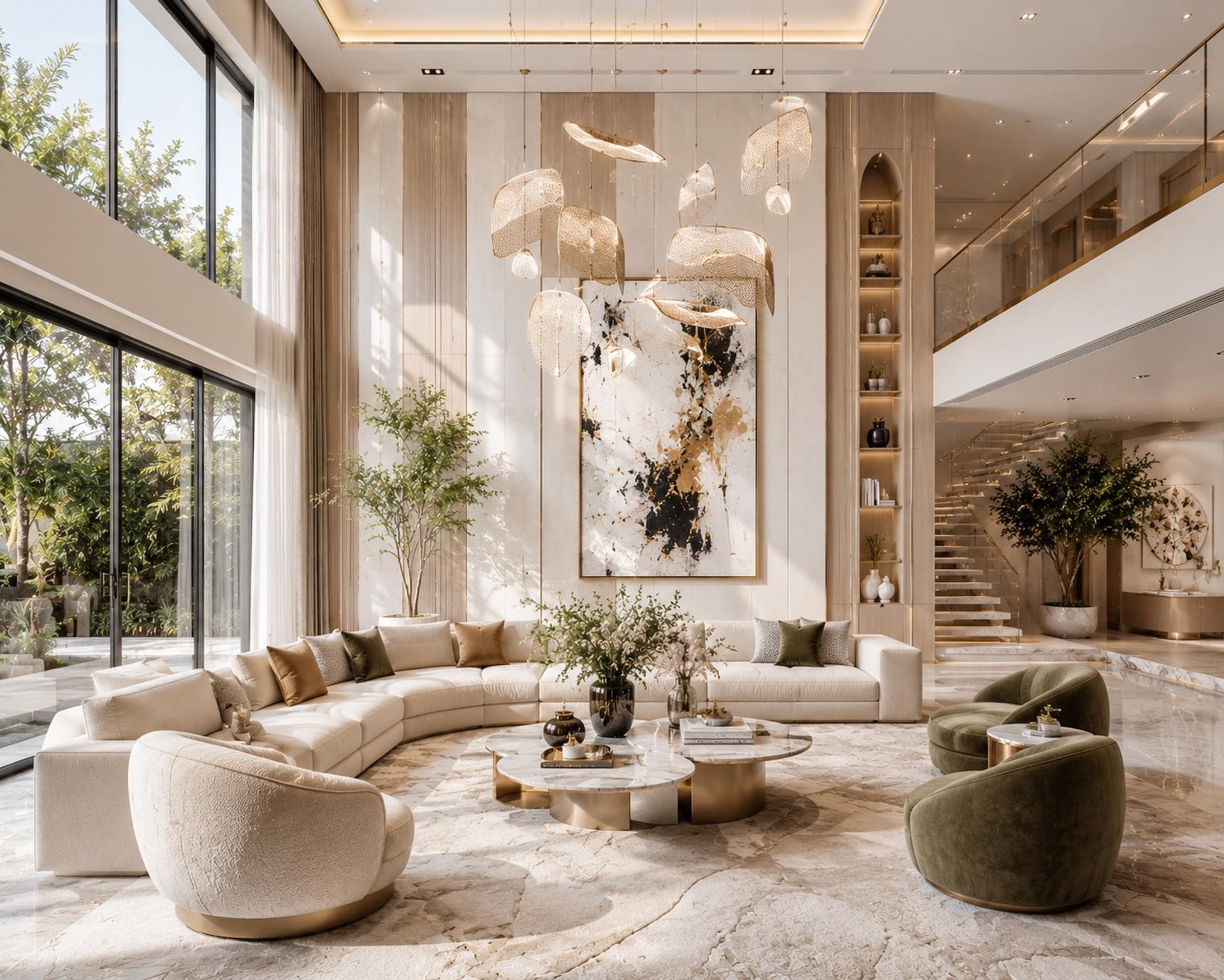 Luxury Interiors in Ramky One Astra Kokapet Hyderabad, interior detail 3 by Simplify Home
