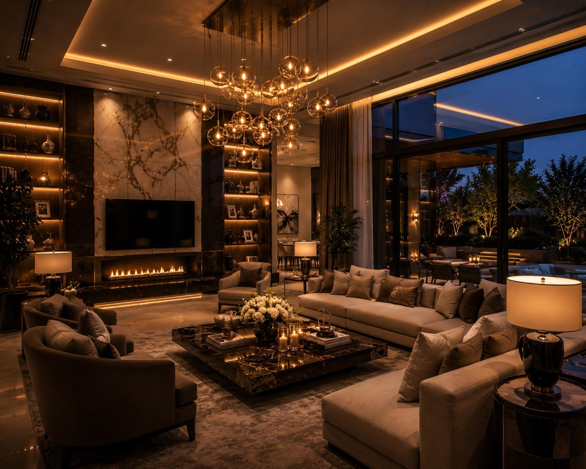 Luxury Interior in Keerthi Sanctuary Hyderabad, interior detail 4 by Simplify Home