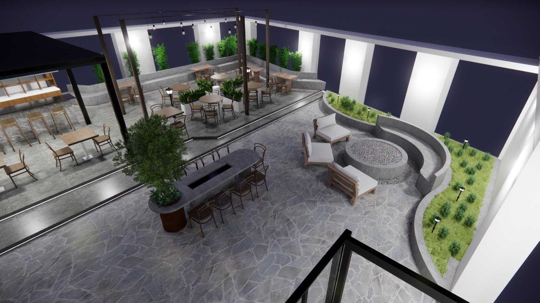BR Icon Club House - Luxury Interior Designers in Hyderabad, interior detail 3 by Simplify Home