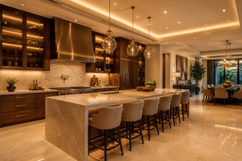 Luxury Interior Designers in Vamsiram Manhattan, interior detail 2 by Simplify Home