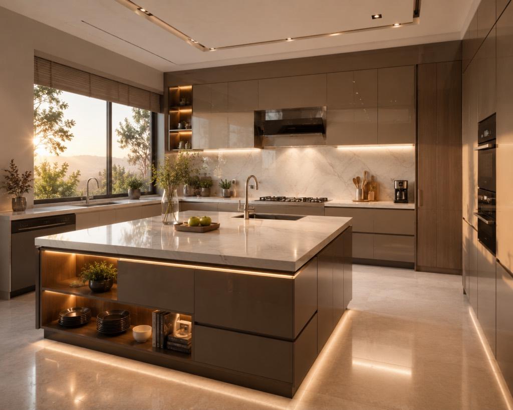 Luxury Interior in Casagrand Vybe Hyderabad, interior detail 2 by Simplify Home