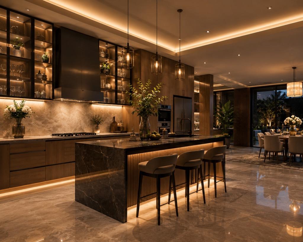 Luxury Interior in Palm Breeze Hyderabad, apartment interior in Hyderabad by Simplify Home