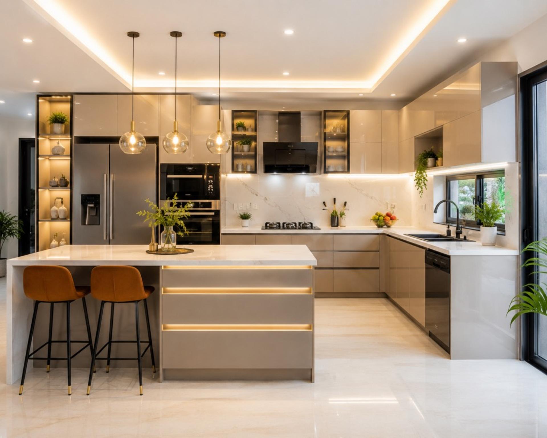 Luxury Interior Designers in Ramky One Harmony, interior detail 2 by Simplify Home