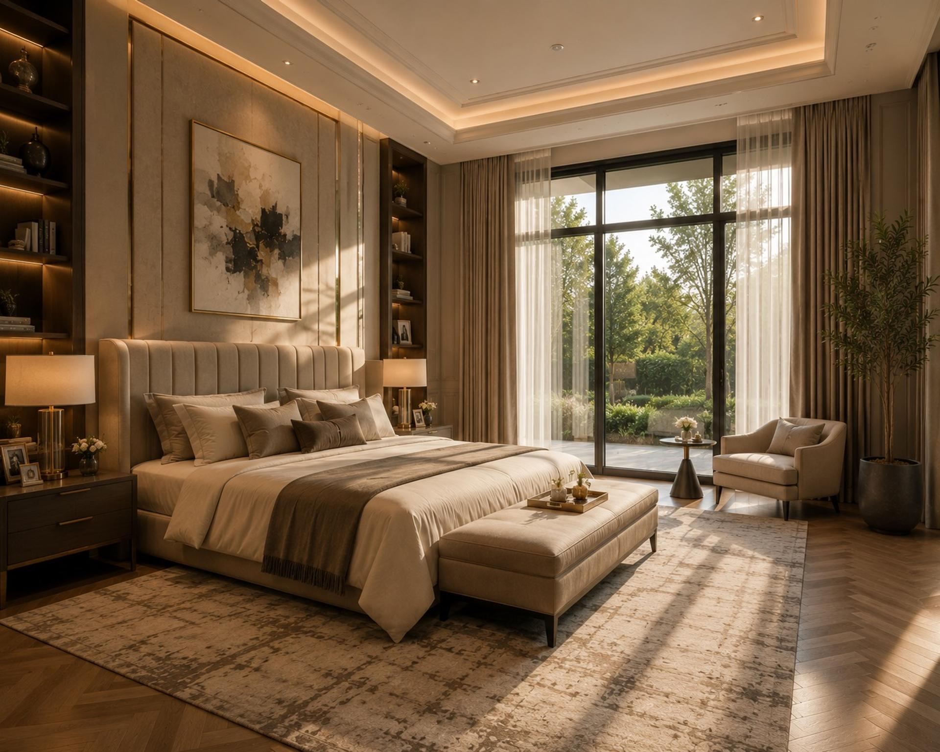 Luxury Interior in Brigade Gateway Interiors Kokapet, interior detail 2 by Simplify Home