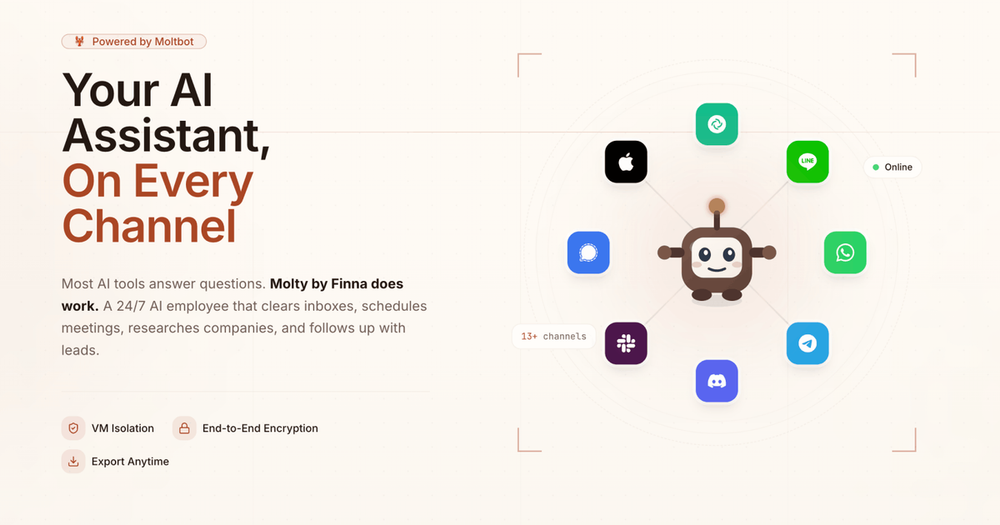 Screenshot of Molty by Finna Screenshot of Molty by Finna