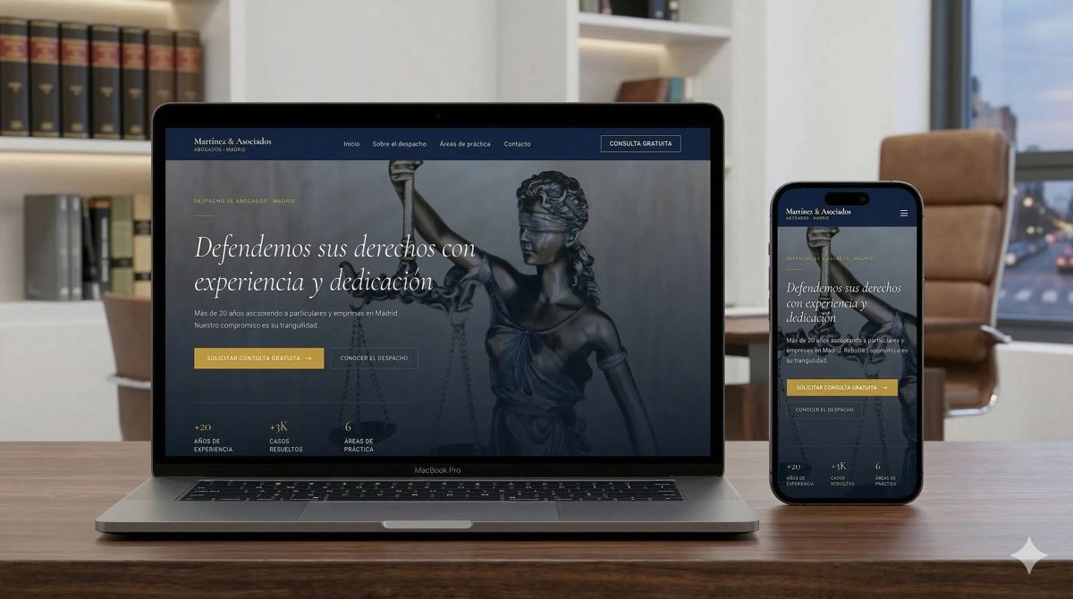 Web corporativa headless Martínez Asociados