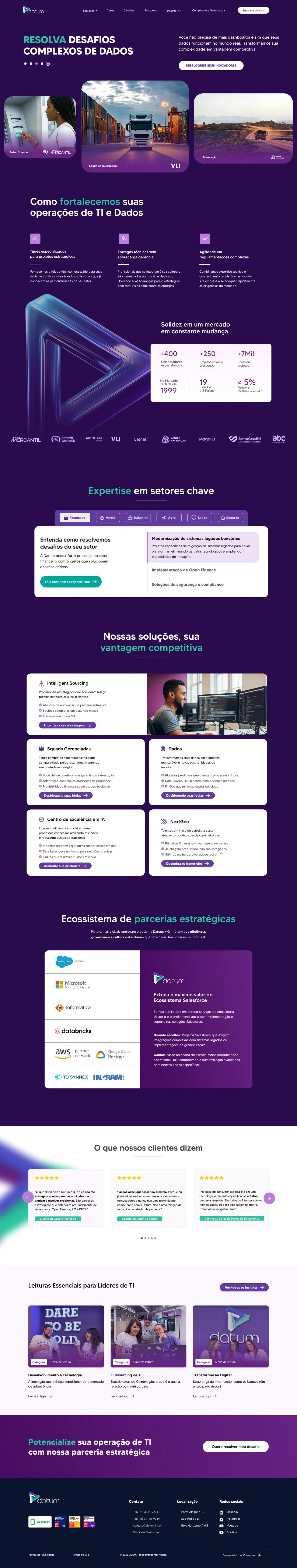 Datum — Home — Depois