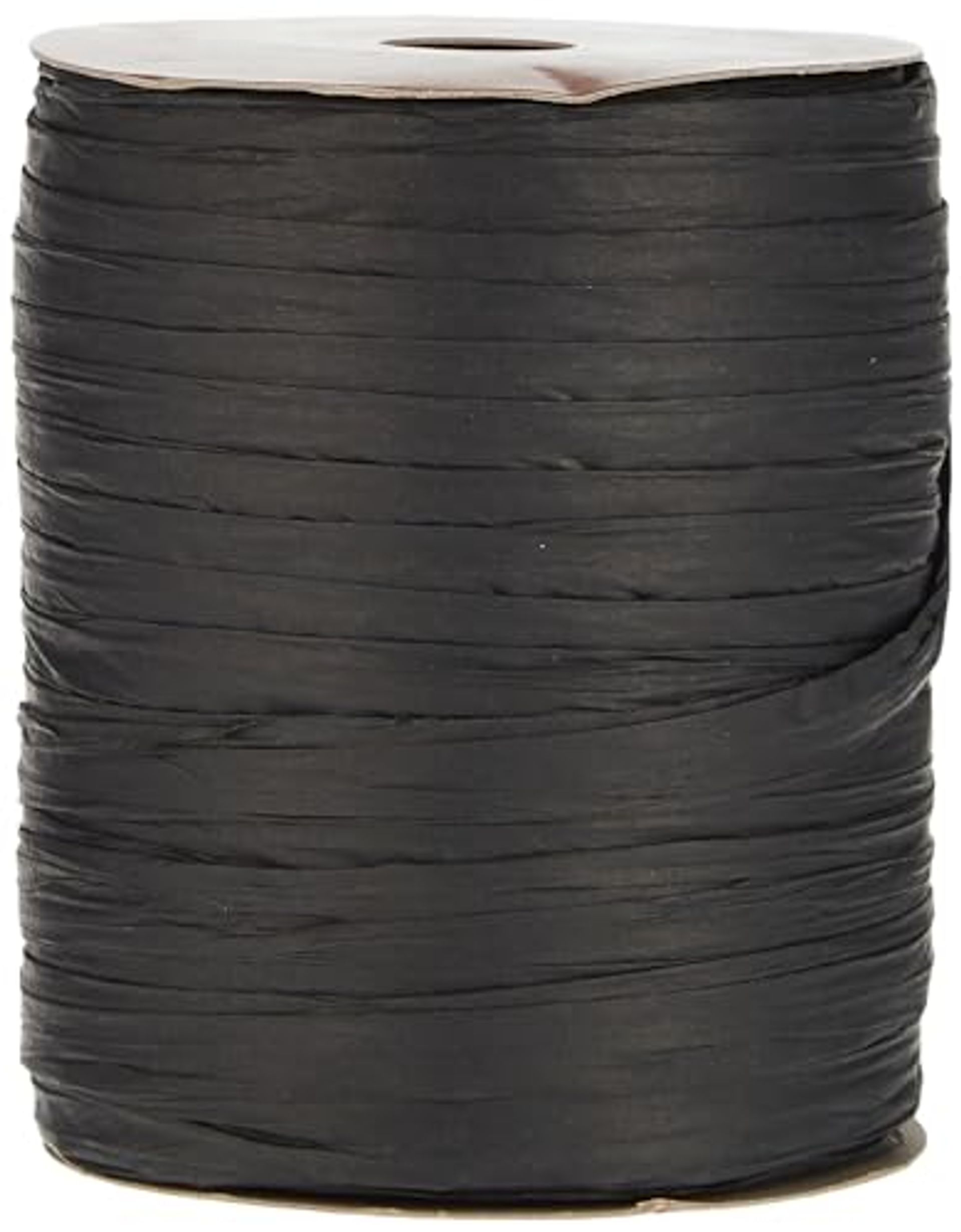 Berwick Offray Matte Black Raffia Ribbon, 1/4'' Wide, 100 Yards, 7MM