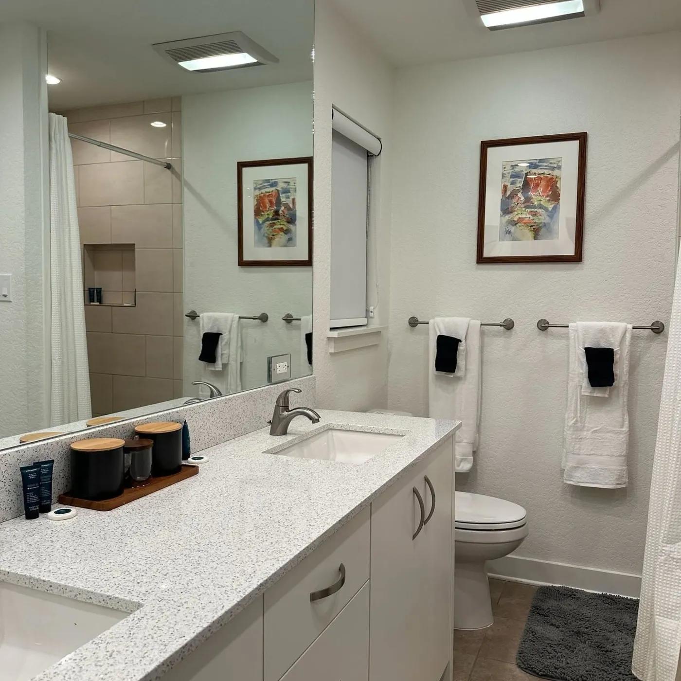 Fresh bathroom vanity