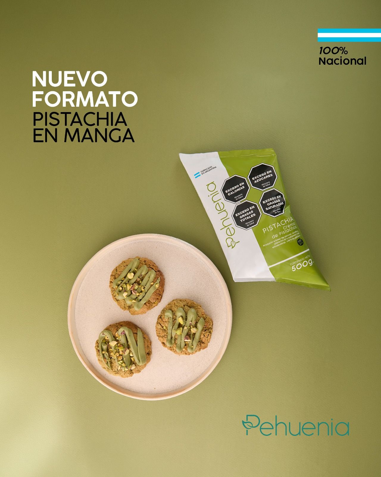 Manga Crema de Pistachos
