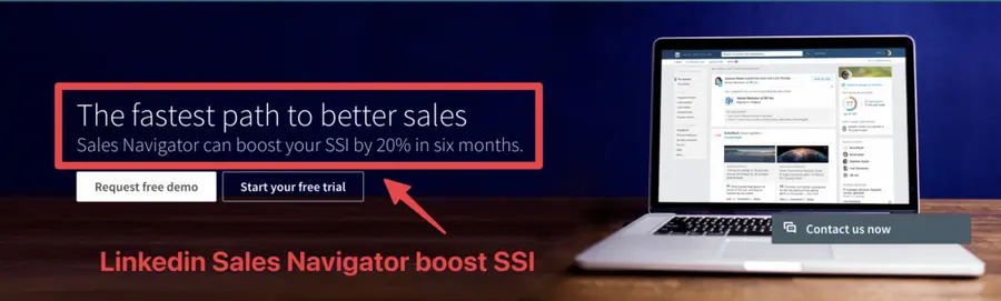 linkedin sales navigator boost SSI