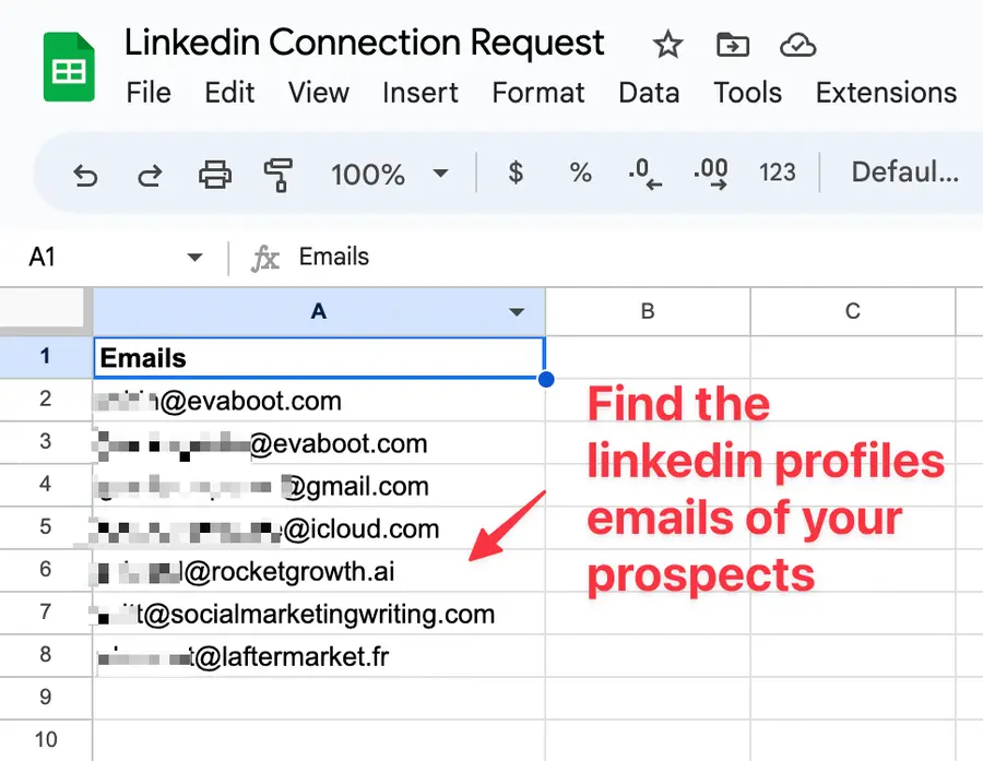 find linkedin emails for connection requests
