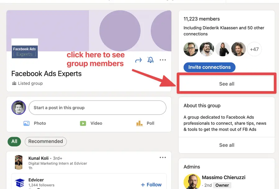 message linkedin group members to bypass linkedin limit