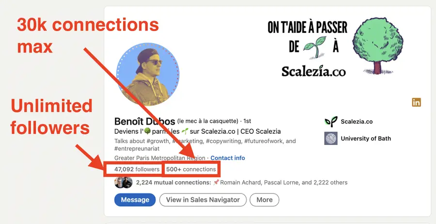 Can I have more than 30000 connections on LinkedIn