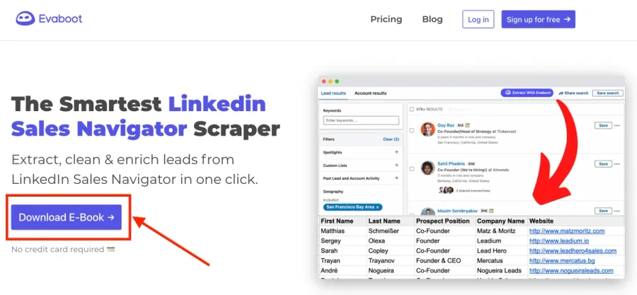 add sales navigator smart links to landing pages